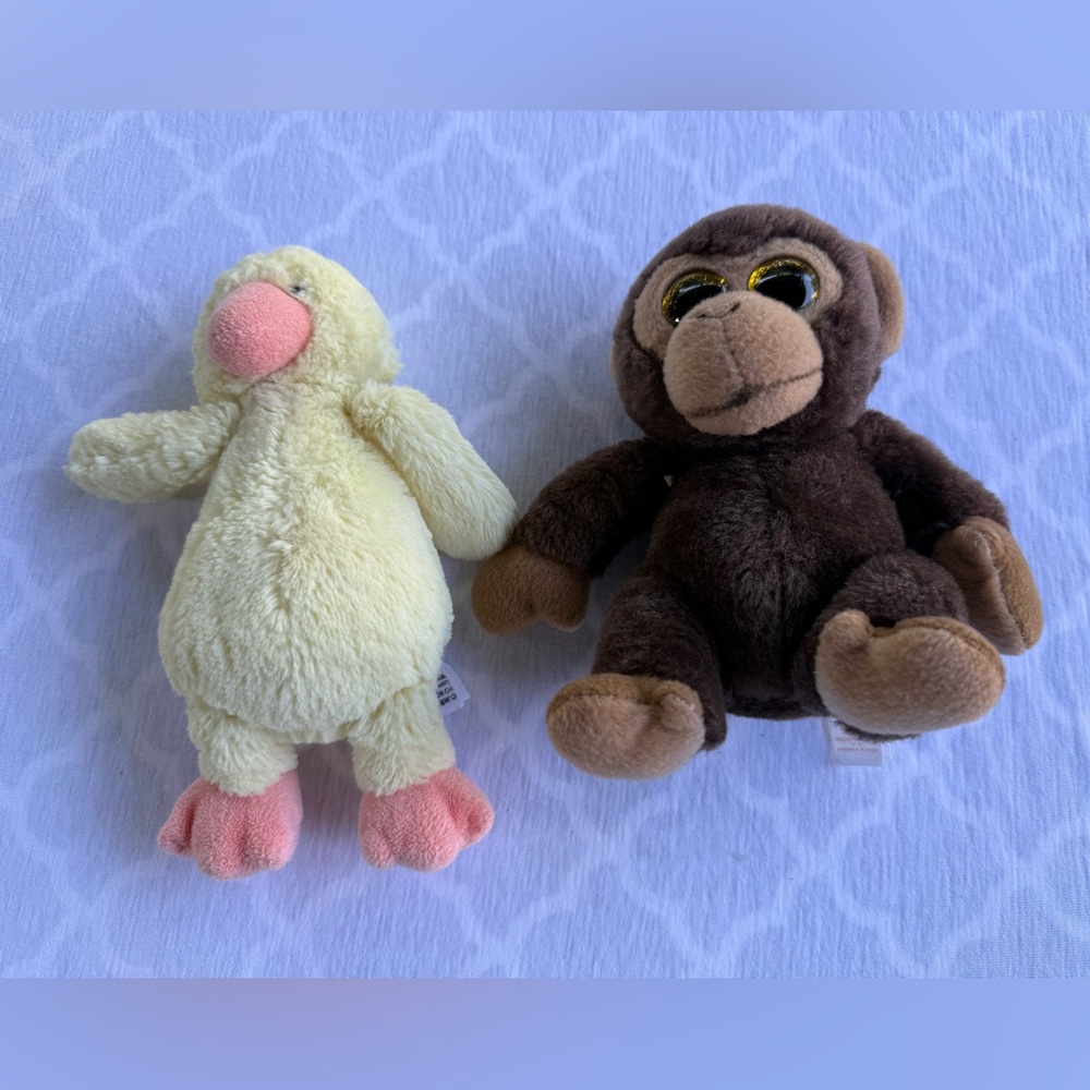 TY Stuffed Money & baby Duck -Great for a baby